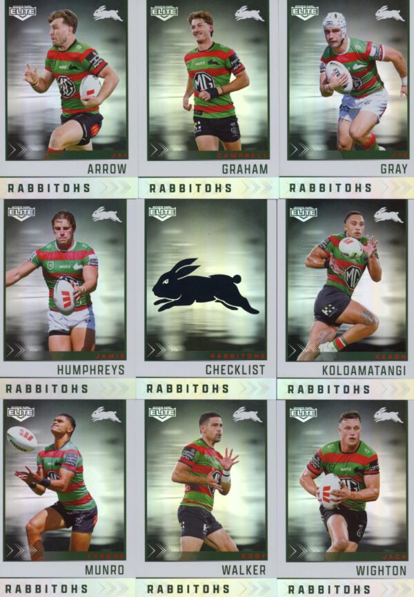 2025 NRL Elite Silver Special Team Set - South Sydney Rabbitohs