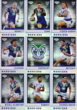 2025 NRL Elite Silver Special Team Set - Warriors