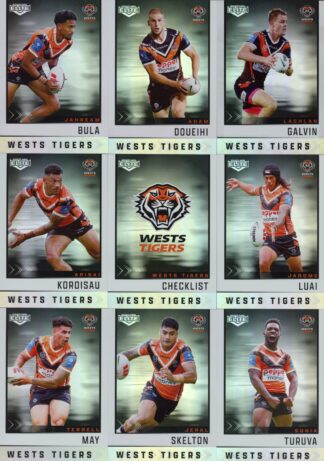 2025 NRL Elite Silver Special Team Set - Wests Tigers
