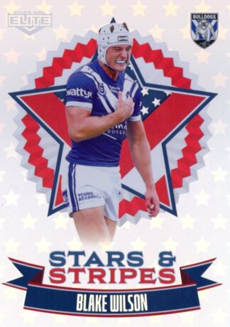 2025 NRL Elite Stars And Stripes - US06 Blake Wilson Canterbury Bulldogs