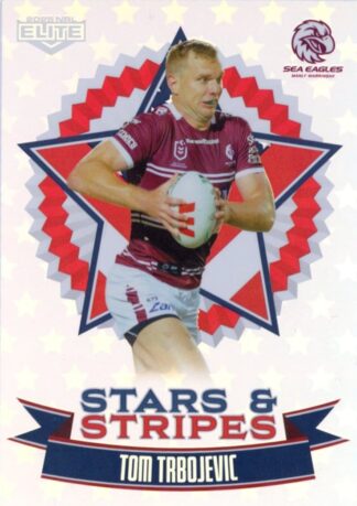2025 NRL Elite Stars And Stripes - US13 Tom Trbojevic Manly Sea Eagles