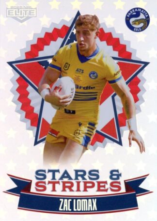 2025 NRL Elite Stars And Stripes - US21 Zac Lomax Parramatta Eels