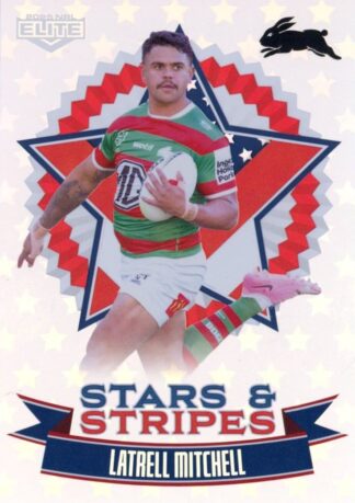 2025 NRL Elite Stars And Stripes - US25 Latrell Mitchell South Sydney Rabbitohs