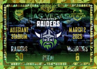 2025 NRL Elite Vegas Case Card - CC1 Corey Horsburgh & Xavier Savage Canberra Raiders
