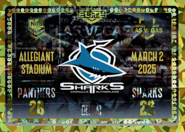 2025 NRL Elite Vegas Case Card - CC4 Nicholas Hynes & Ronaldo Mulitalo Cronulla Sharks