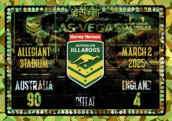 2025 NRL Elite Vegas Case Card - CC5 Isabelle Kelly & Tiana Penitani Jillaroos