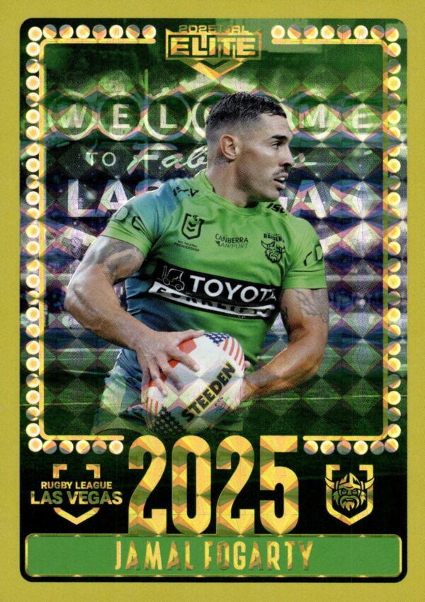 2025 NRL Elite Las Vegas Round - V01 Jamal Fogarty Canberra Raiders