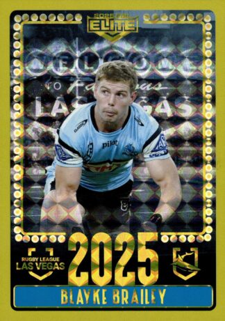 2025 NRL Elite Las Vegas Round - V19 Blayke Brailey Cronulla Sharks
