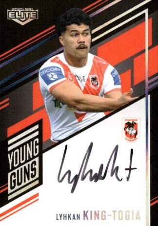 2025 NRL Elite Young Guns Signature - YGS14 Lyhkan King-Togia St George Dragons