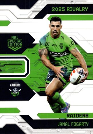 2025 NRL Rivalry Common Card - Base 007 Jamal Fogarty Canberra Raiders