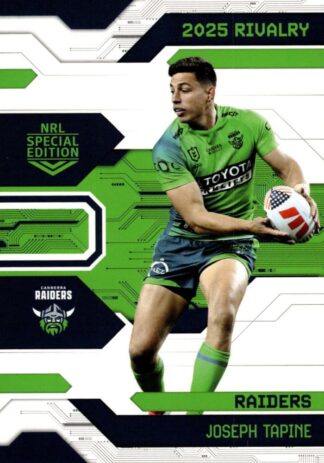 2025 NRL Rivalry Common Card - Base 011 Joseph Tapine Canberra Raiders
