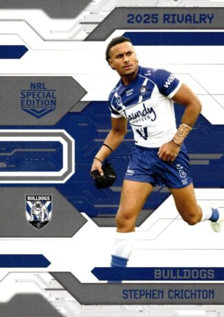 2025 NRL Rivalry Common Card - Base 014 Stephen Crichton Canterbury Bulldogs