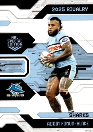 2025 NRL Rivalry Common Card - Base 020 Addin Fonua-Blake Cronulla Sharks