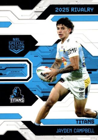 2025 NRL Rivalry Common Card - Base 032 Jayden Campbell Gold Coast Titans