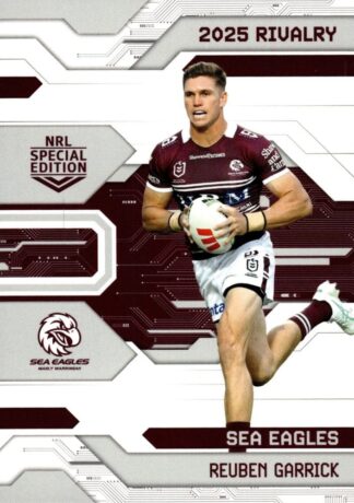 2025 NRL Rivalry Common Card - Base 038 Reuben Garrick Manly Sea Eagles