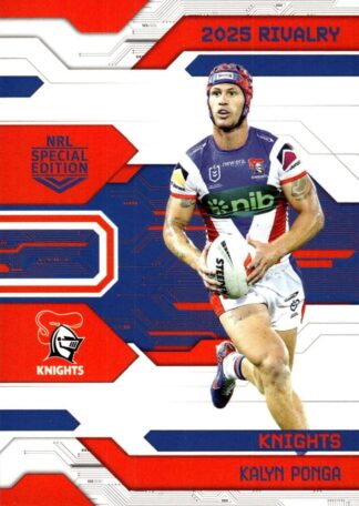 2025 NRL Rivalry Common Card - Base 052 Kalyn Ponga Newcastle Knights