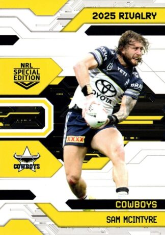 2025 NRL Rivalry Common Card - Base 058 Sam McIntyre North QLD Cowboys
