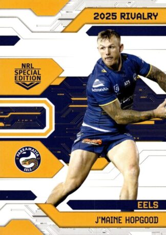 2025 NRL Rivalry Common Card - Base 063 J'maine Hopgood Parramatta Eels