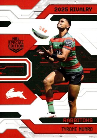 2025 NRL Rivalry Common Card - Base 076 Tyrone Munro South Sydney Rabbitohs