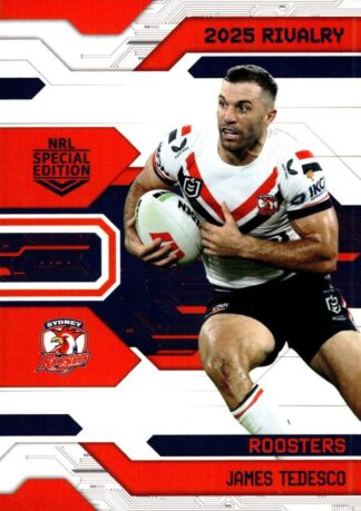 2025 NRL Rivalry Common Card - Base 088 James Tedesco Sydney Roosters