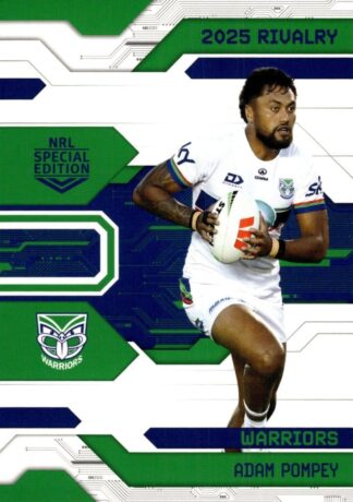 2025 NRL Rivalry Common Card - Base 095 Adam Pompey Warriors