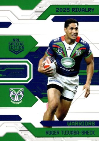 2025 NRL Rivalry Common Card - Base 096 Roger Tuivasa-Sheck Warriors