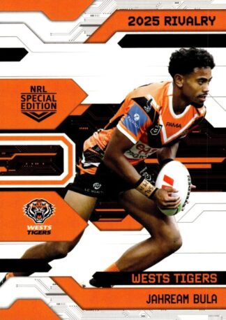 2025 NRL Rivalry Common Card - Base 097 Jahream Bula Wests Tigers