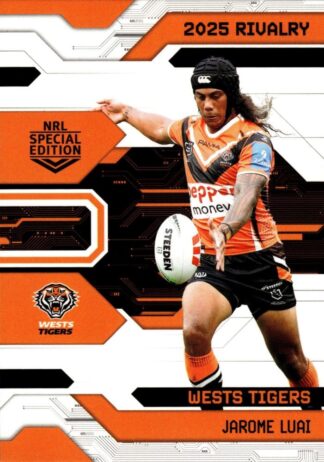 2025 NRL Rivalry Common Card - Base 100 Jarome Luai Wests Tigers