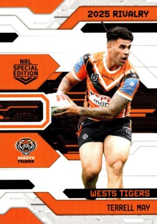 2025 NRL Rivalry Common Card - Base 101 Terrell May Wests Tigers