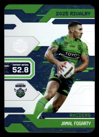 2025 NRL Rivalry Game Card - G007 Jamal Fogarty Canberra Raiders