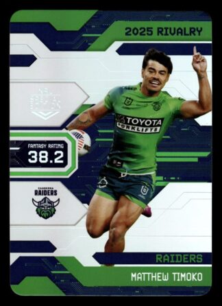 2025 NRL Rivalry Game Card - G012 Matthew Timoko Canberra Raiders