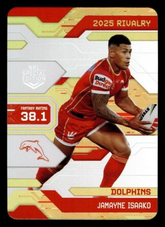 2025 NRL Rivalry Game Card - G026 Jamayne Isaako Dolphins