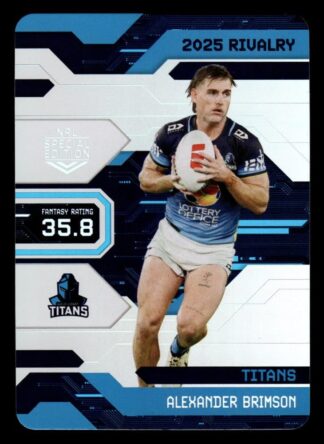 2025 NRL Rivalry Game Card - G031 Alexander Brimson Gold Coast Titans