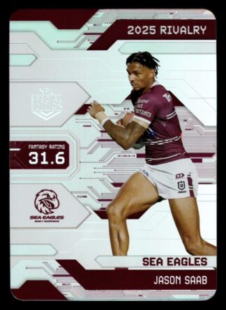 2025 NRL Rivalry Game Card - G040 Jason Saab Manly Sea Eagles