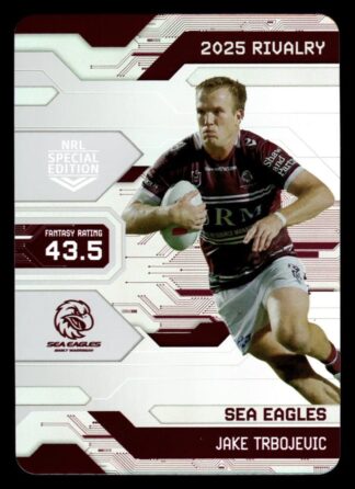 2025 NRL Rivalry Game Card - G041 Jake Trbojevic Manly Sea Eagles