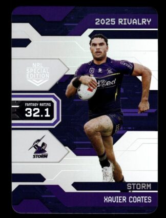 2025 NRL Rivalry Game Card - G043 Xavier Coates Melbourne Storm