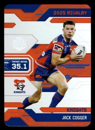2025 NRL Rivalry Game Card - G050 Jack Cogger Newcastle Knights