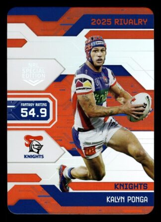 2025 NRL Rivalry Game Card - G052 Kalyn Ponga Newcastle Knights