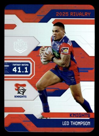 2025 NRL Rivalry Game Card - G054 Leo Thompson Newcastle Knights