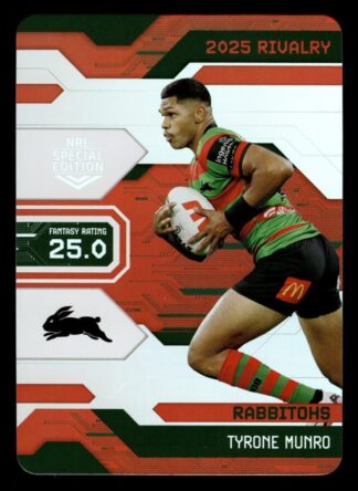 2025 NRL Rivalry Game Card - G076 Tyrone Munro South Sydney Rabbitohs
