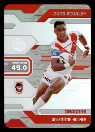 2025 NRL Rivalry Game Card - G081 Valentine Holmes St George Dragons
