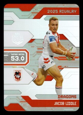 2025 NRL Rivalry Game Card - G082 Jacob Liddle St George Dragons