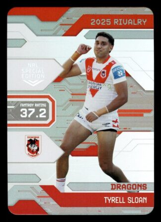 2025 NRL Rivalry Game Card - G083 Tyrell Sloan St George Dragons
