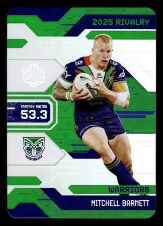 2025 NRL Rivalry Game Card - G091 Mitchell Barnett Warriors