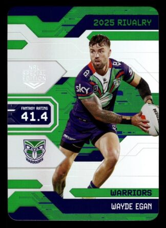 2025 NRL Rivalry Game Card - G092 Wayde Egan Warriors
