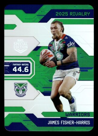 2025 NRL Rivalry Game Card - G093 James Fisher-Harris Warriors
