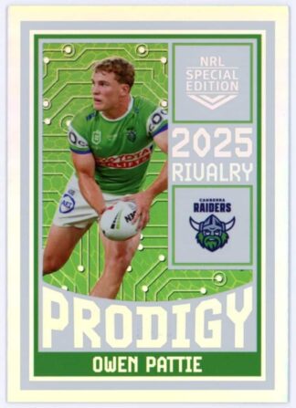 2025 NRL Rivalry Prodigy - P03 Owen Pattie Canberra Raiders