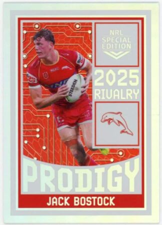 2025 NRL Rivalry Prodigy - P09 Jack Bostock Dolphins