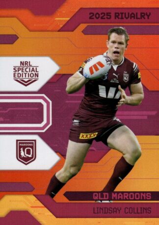 2025 NRL Rivalry Orange Special - SOR22 Lindsay Collins QLD Maroons