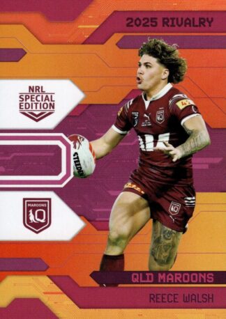 2025 NRL Rivalry Orange Special - SOR27 Reece Walsh QLD Maroons